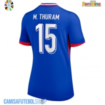 Camisa de time de futebol França Marcus Thuram #15 Replicas 1º Equipamento Feminina Europeu 2024 Manga Curta